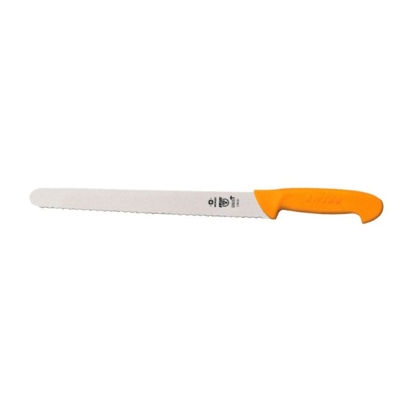 Swibo Profi-Küchenmesser, Sägemesser, Rundspitze (Wavy Edge Slicer) CM.30 Flex
