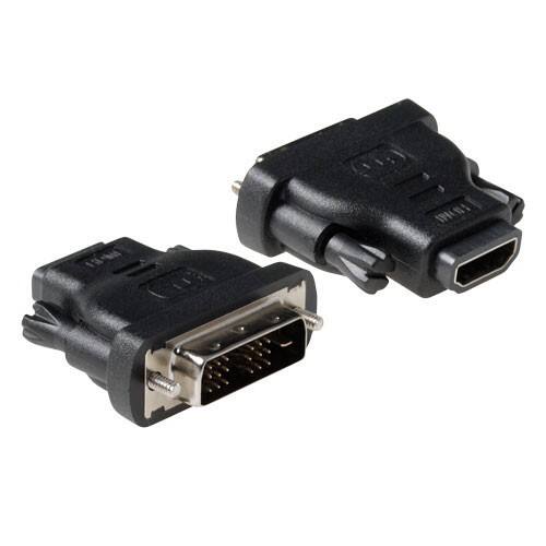 ACT Adapter DVI 18 1 Pin Male HDMI Female Schwarz