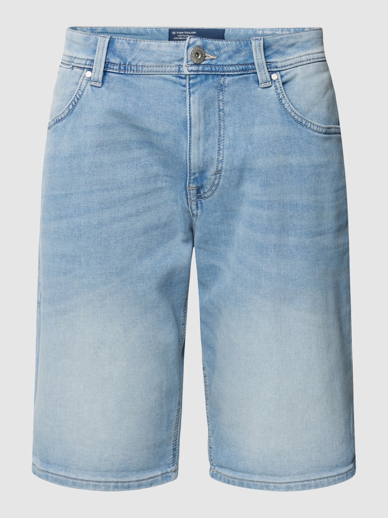 Jeansshorts im 5-Pocket-Design Modell 'josh' in hellblau meliert