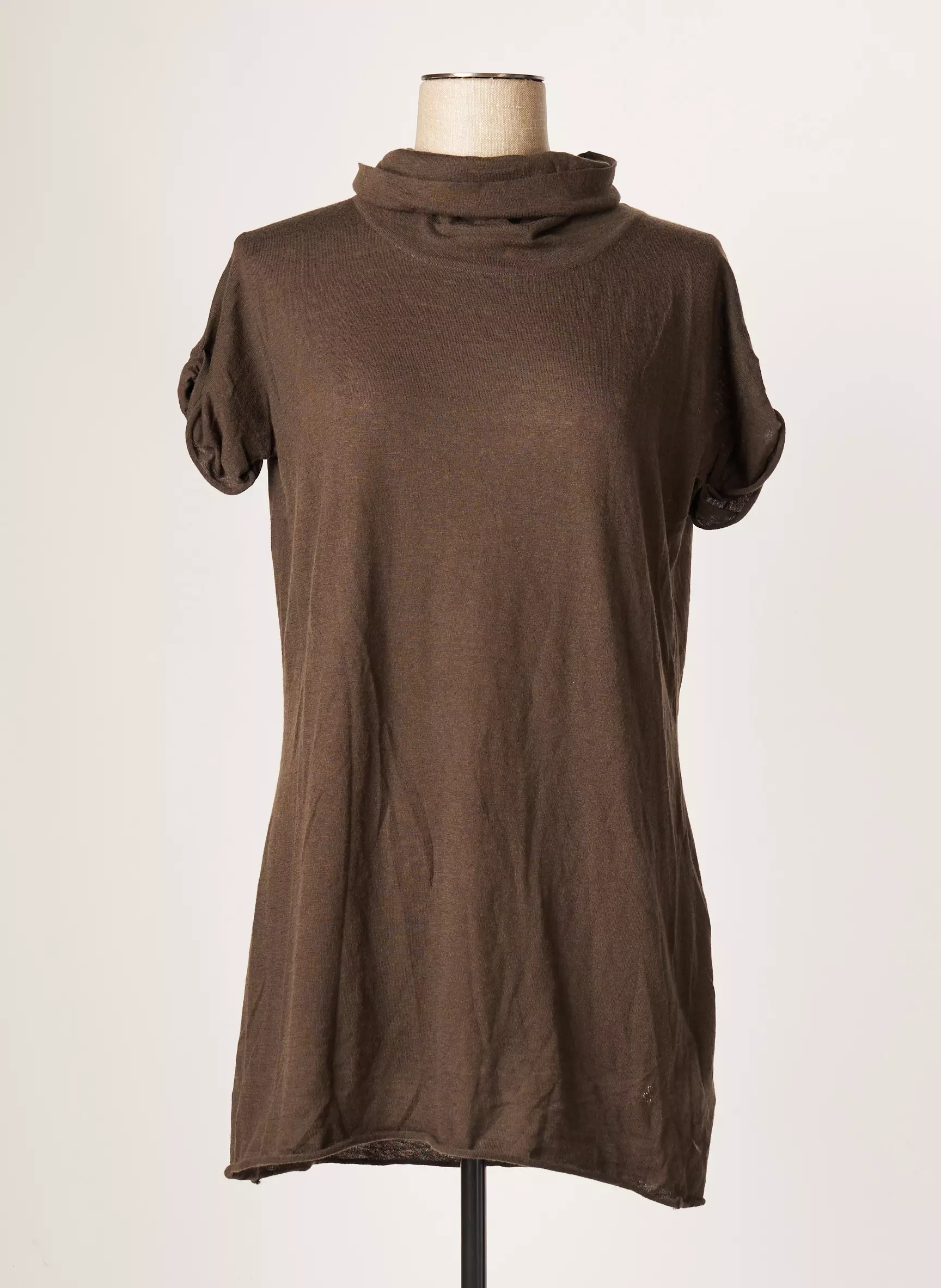 Terre Mer Pull Tuniques Femme couleur marron