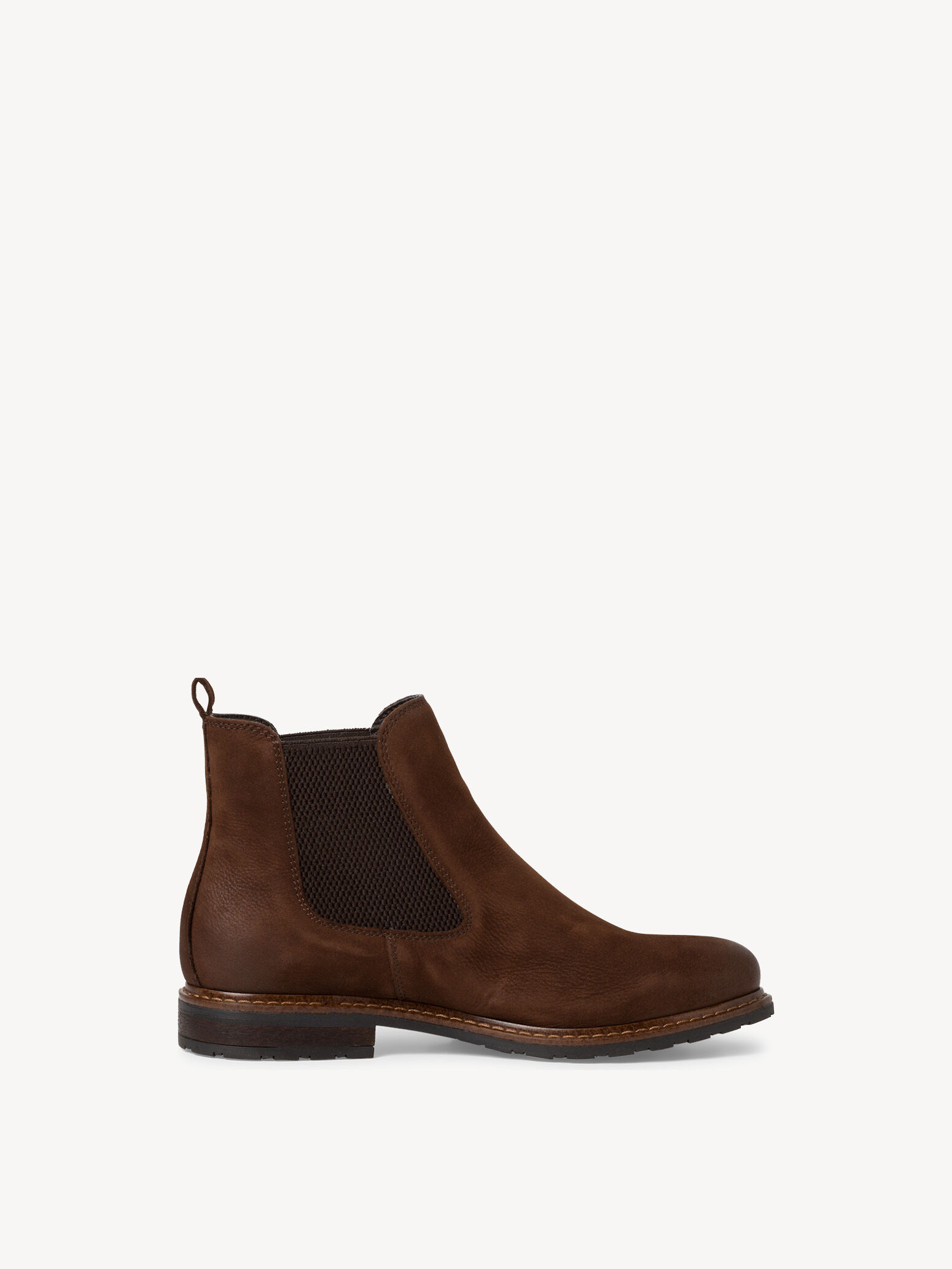 Bottine Chelsea en cuir - marron