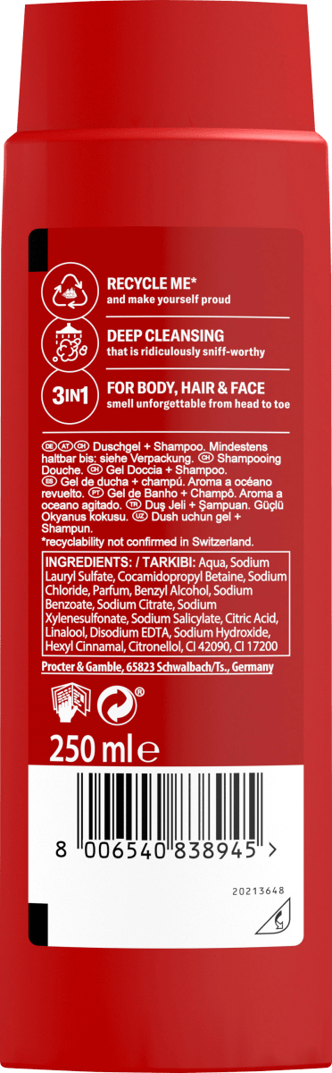 Duschgel Captain 3in1, 250 ml
