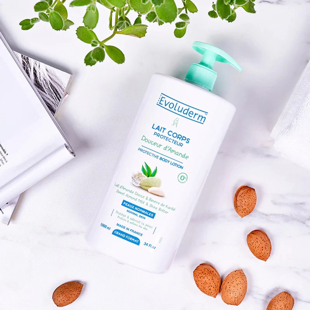 Evoluderm Ochronny balsam do ciała o miękkości migdałów