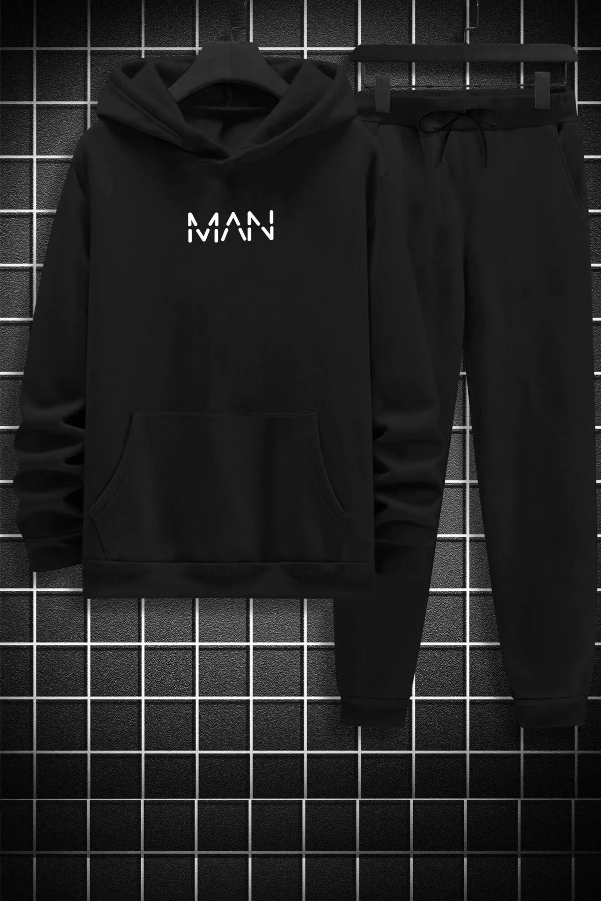 uyguntarz  Bedrucktes Unisex-Trainingsanzug-Set für Herren
