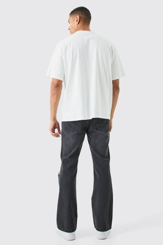 Oversize T-Shirt mit Tropics Smiley Print