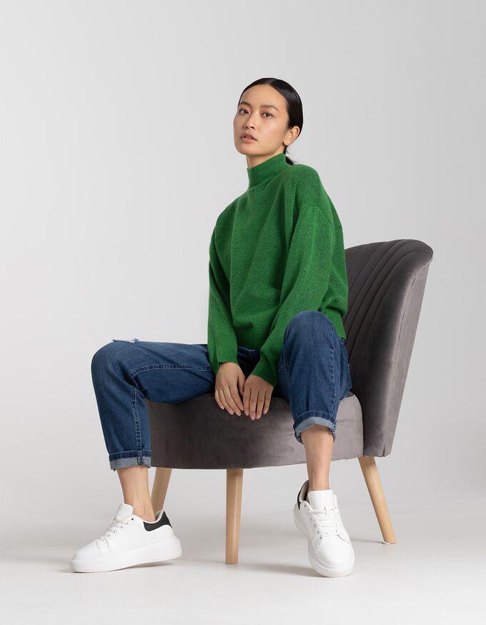 Damen Pullover - Stehkragen