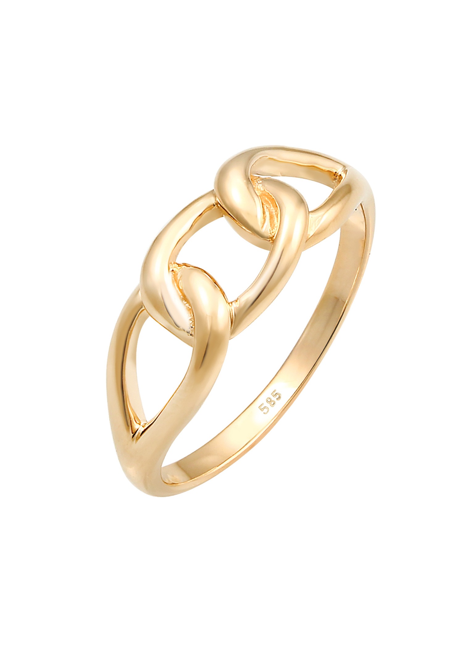 Elli PREMIUM Ring Knoten 585 Gelbgold