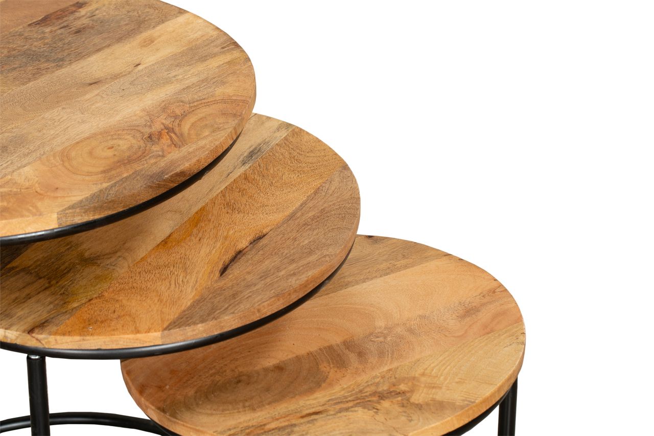 INTERIA Home&Living Beistelltisch MADURAI,3er-Set