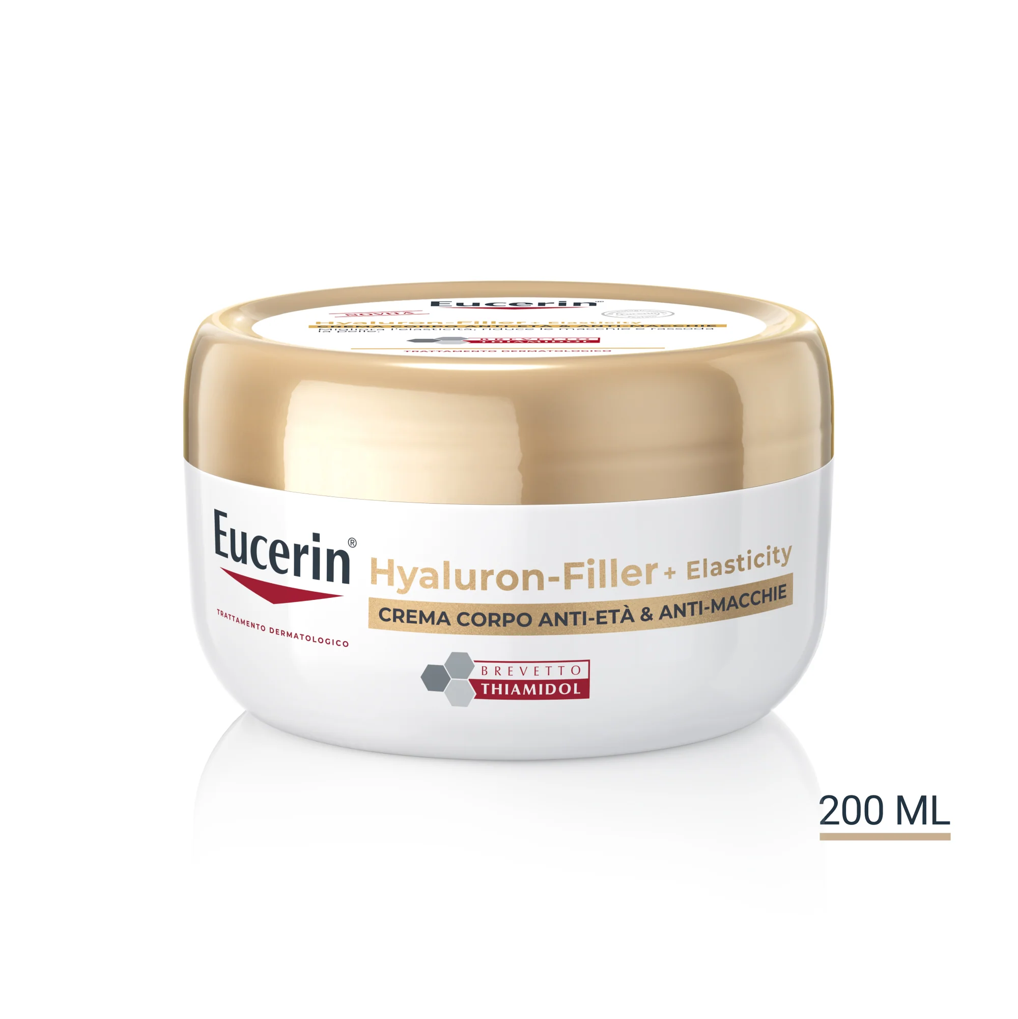 „Hyaluron-Filler + Elasticity“ – kūno kremas nuo senėjimo ir spuogų – kūno kremas nuo senėjimo, kūno kremas