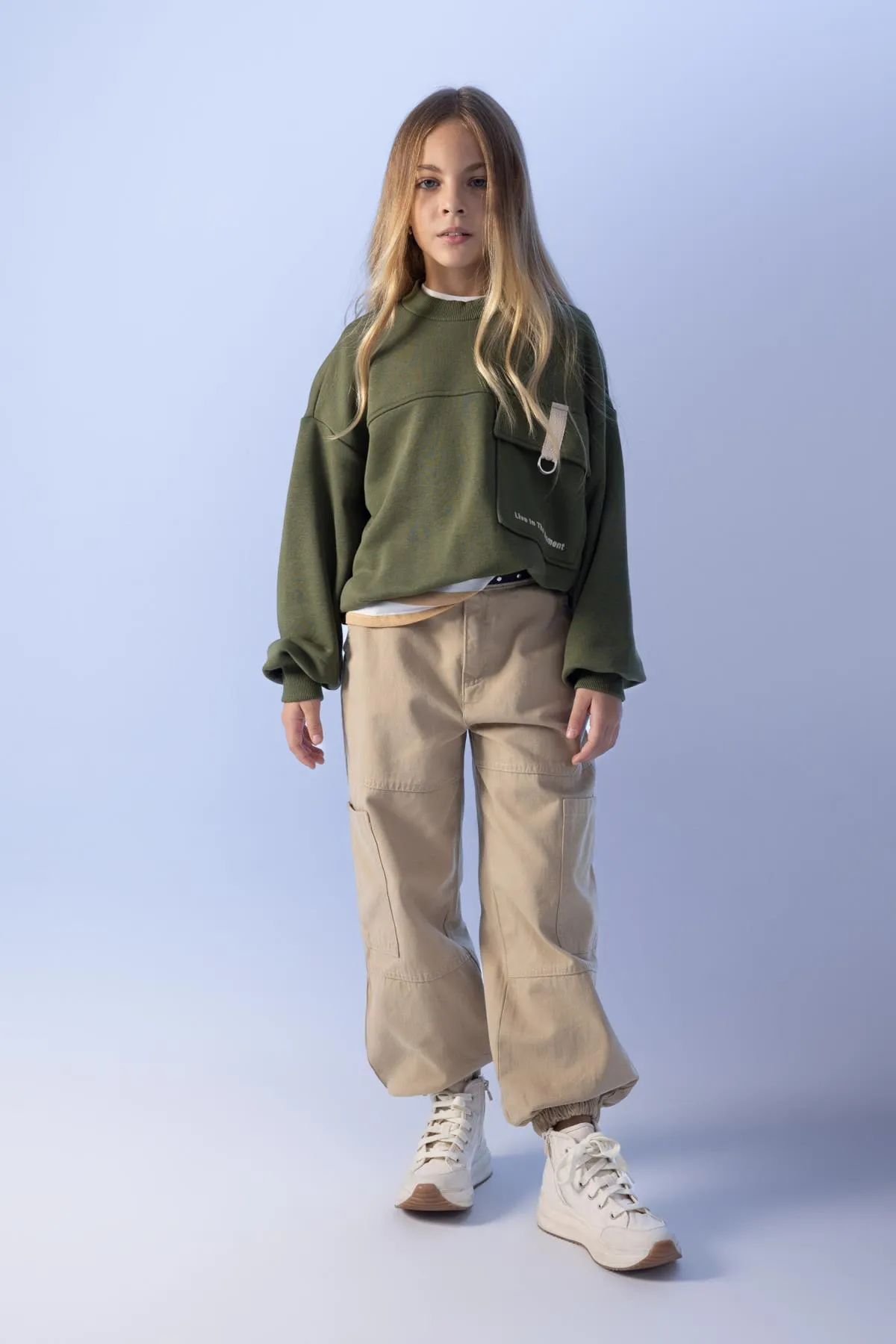 DeFacto  Mädchenhose aus Fallschirm-Gabardine