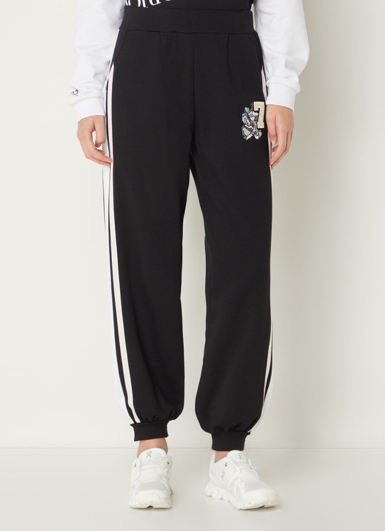 Emporio Armani high-waist tapered fit sweatpants with side pockets