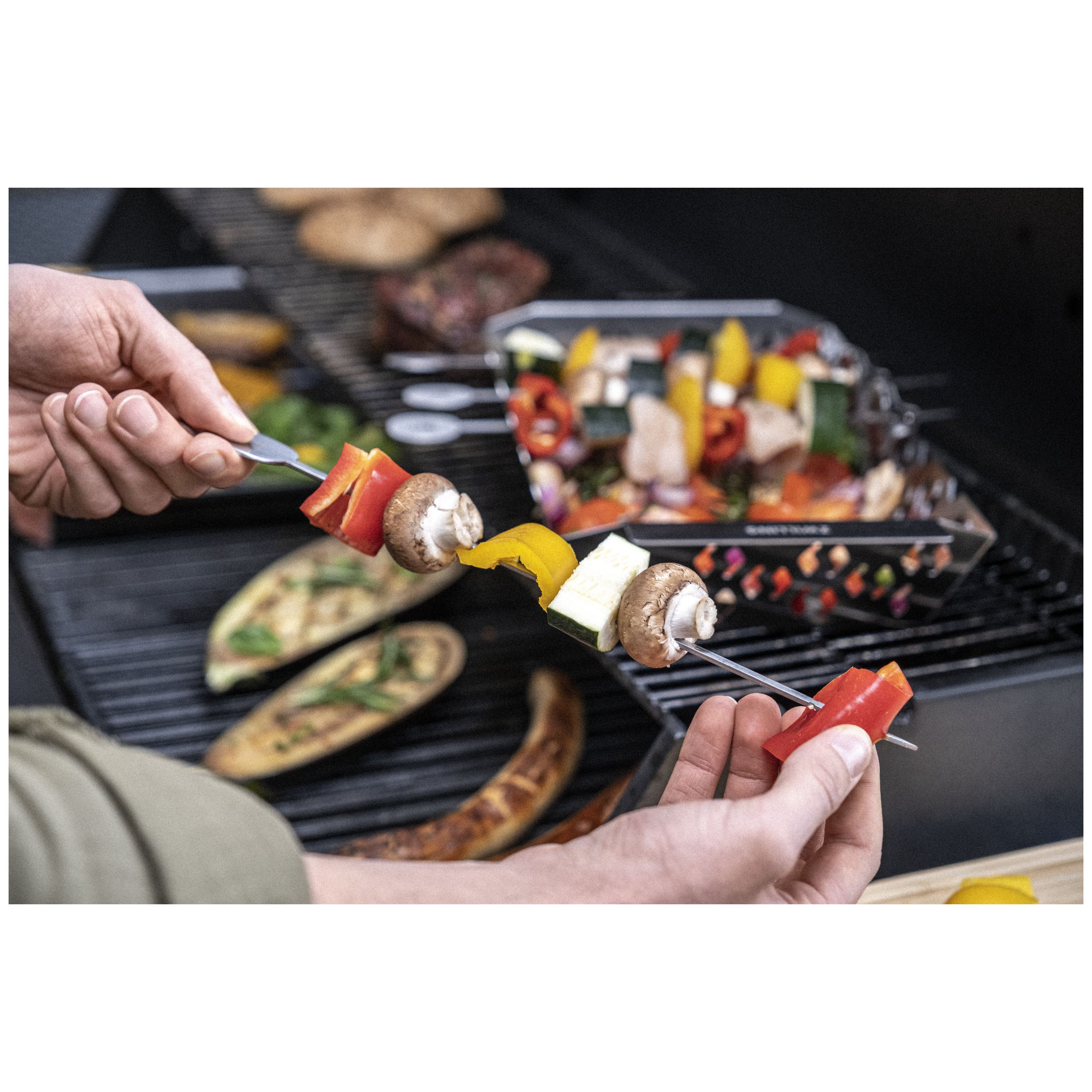 Grillspieße-Set, 5-tlg, Edelstahl