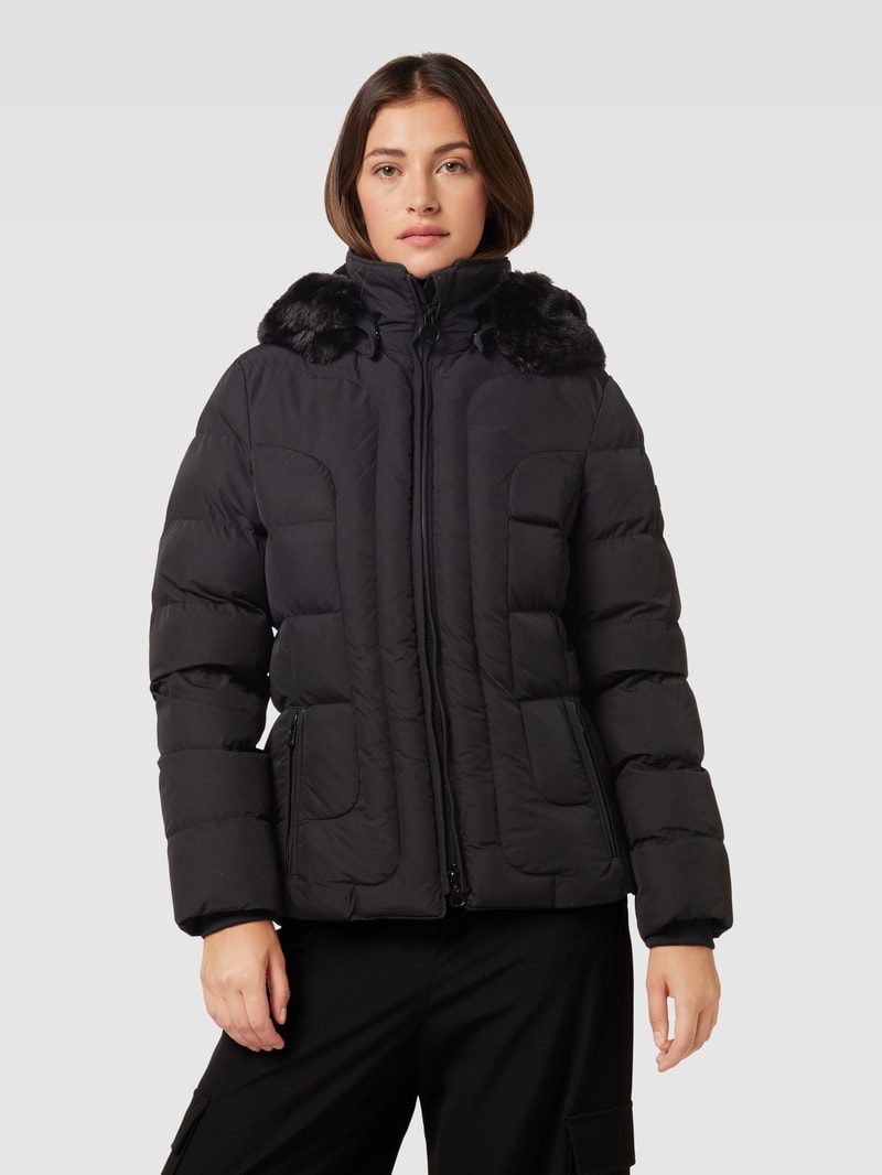 Funktionsjacke mit Zweiwege-Reißverschluss Modell 'Belvitesse' in schwarz