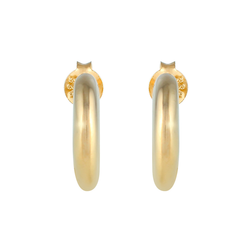 Elli Elli Boucles d'Oreilles Mesdames Créoles Elégant Filigrane Tendance Minimale en A Boucles d'oreilles