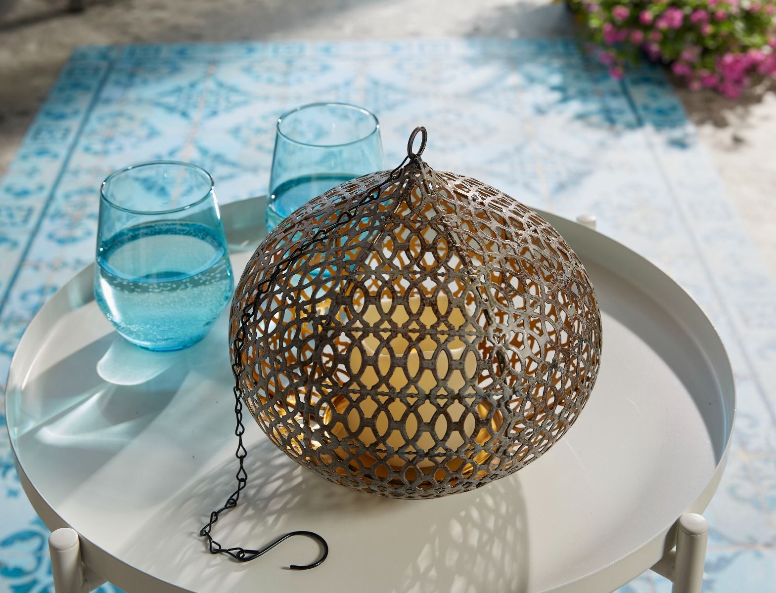 Luxform Edessa Tisch und Hanglampe