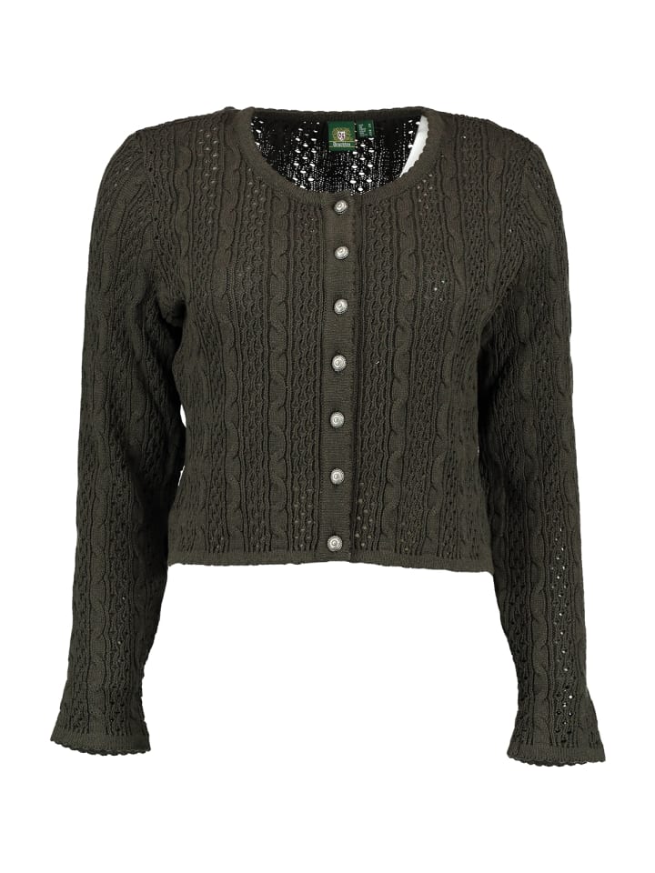 OS-Trachten Strickjacke 457005-0771 in dunkelgrün günstig kaufen
