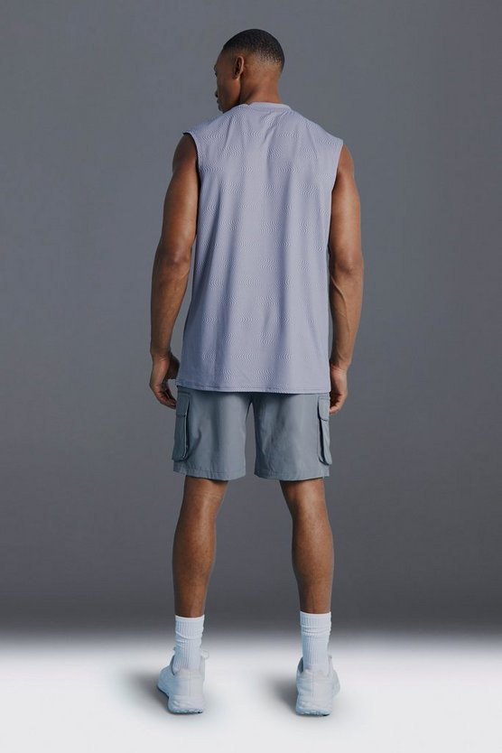 Man Active Shorts mit reflektierendem Detail