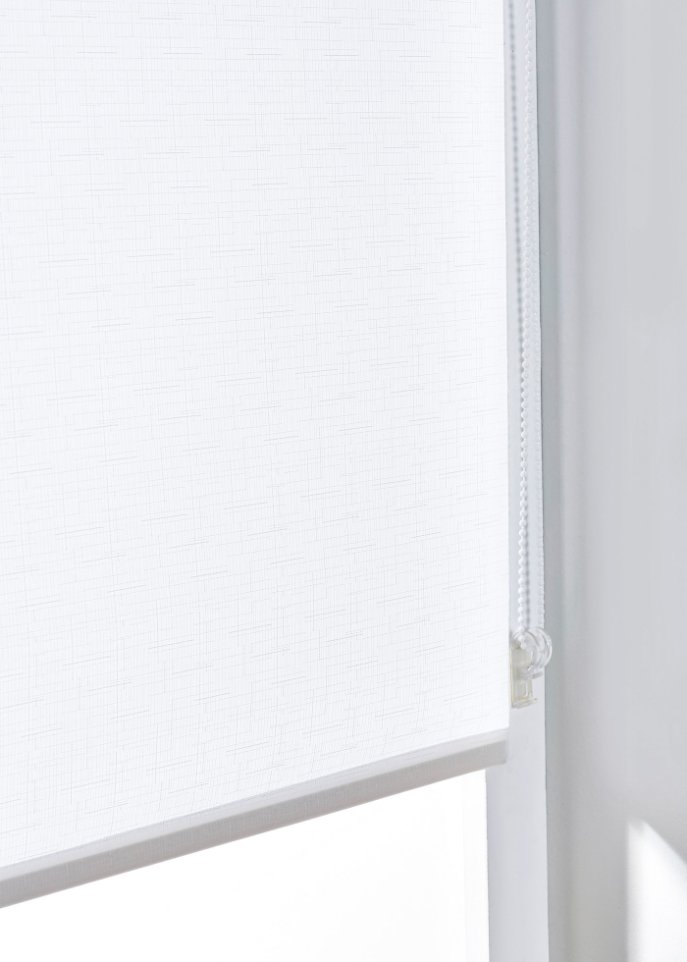 Sichtschutzrollo in Leinen Optik