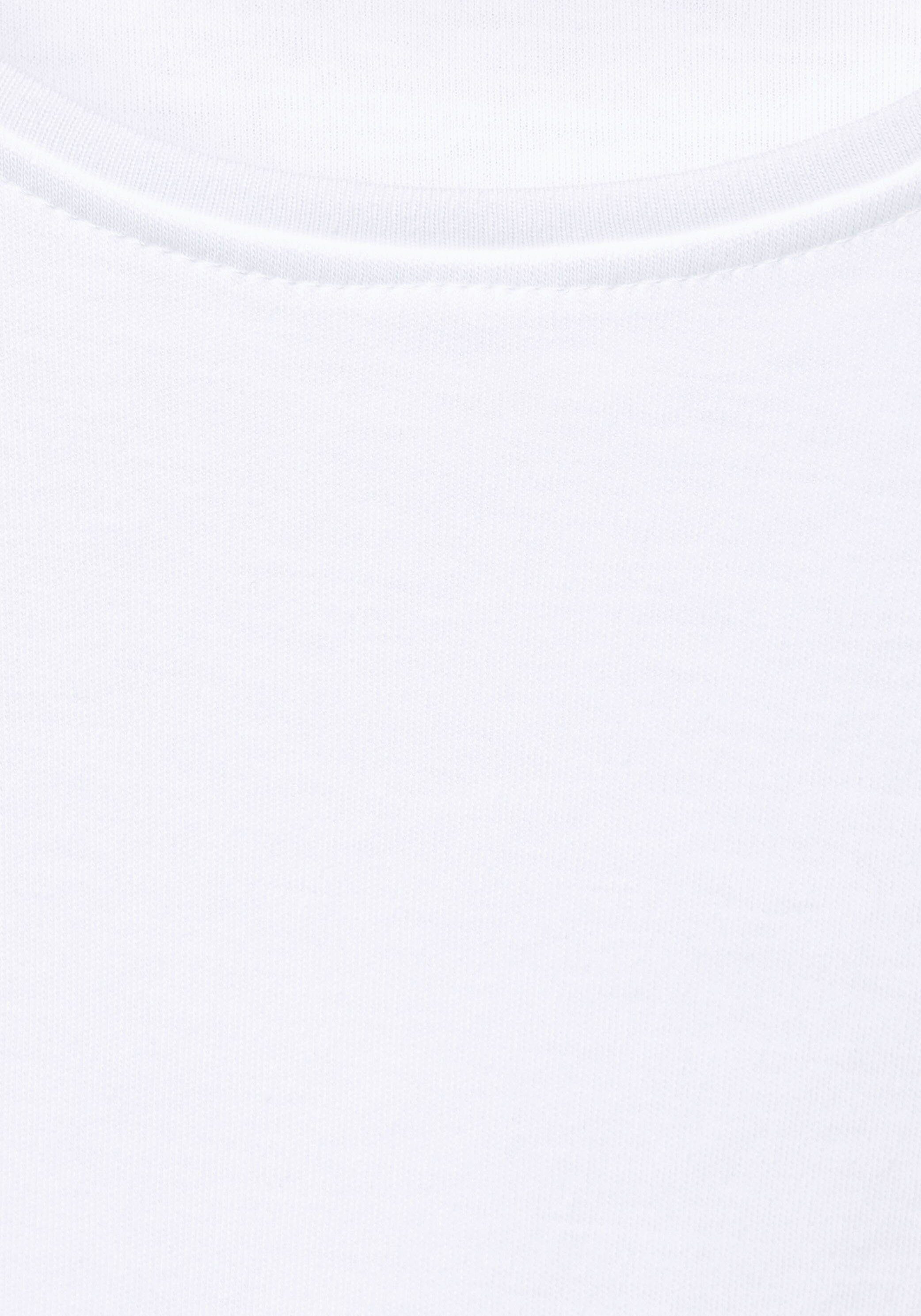 Cecil Langarmshirt Basic Langarmshirt Pia in Unifarbe
