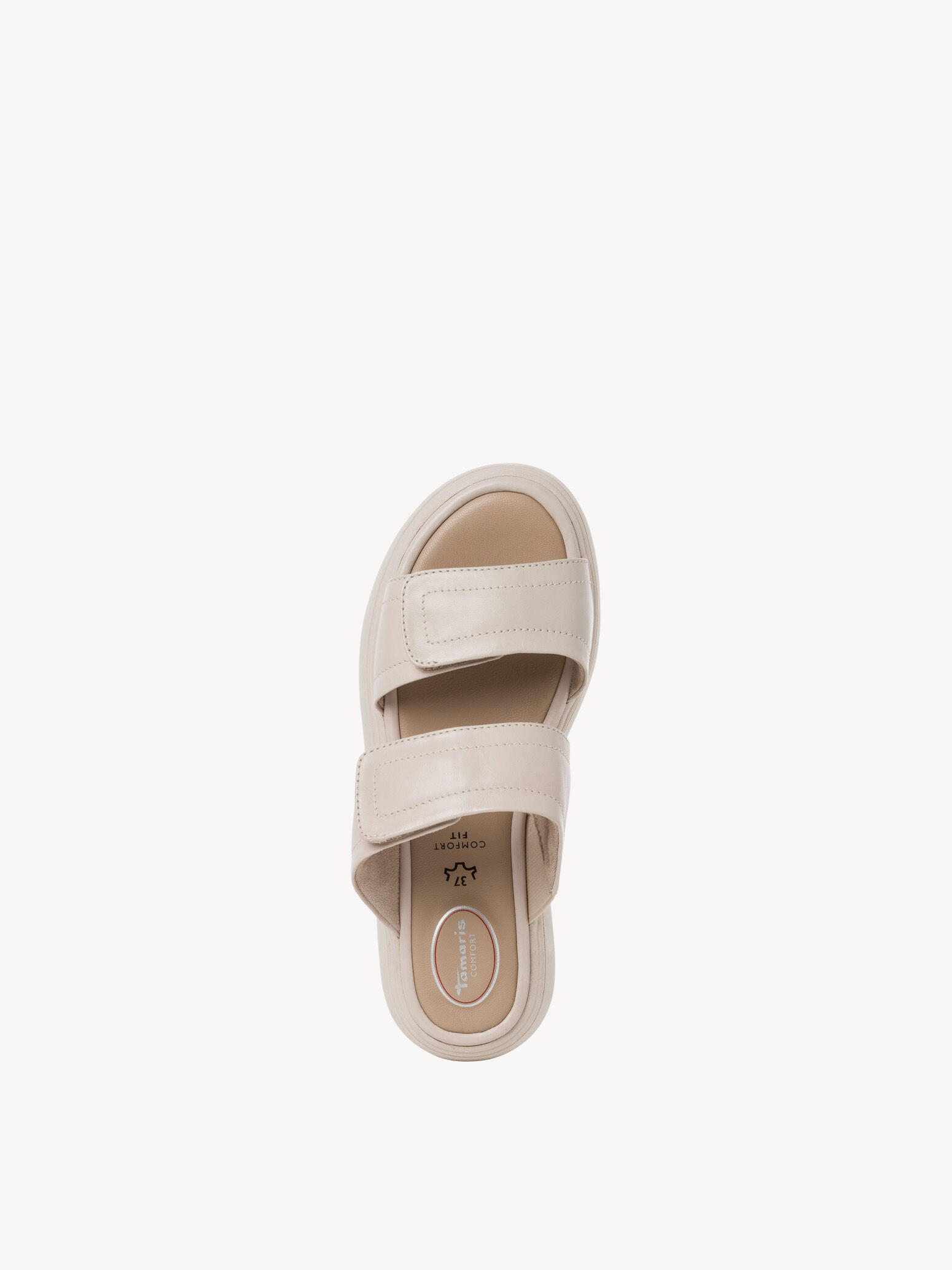 Mule en cuir - blanc