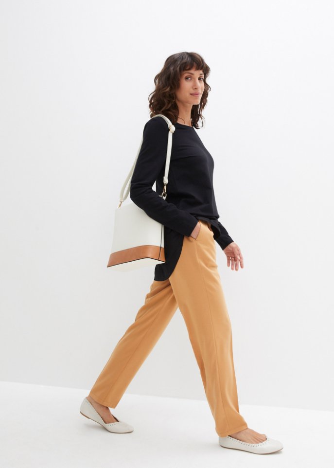Longshirt mit Bluseneinsatz