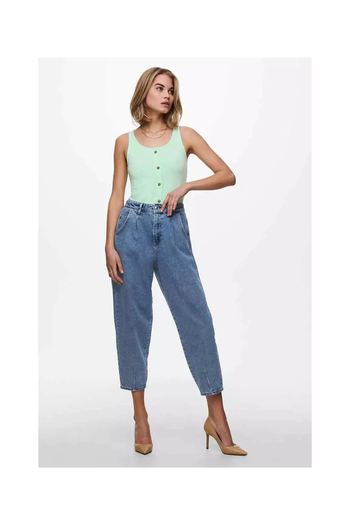 Only Debardeurs Femme couleur vert