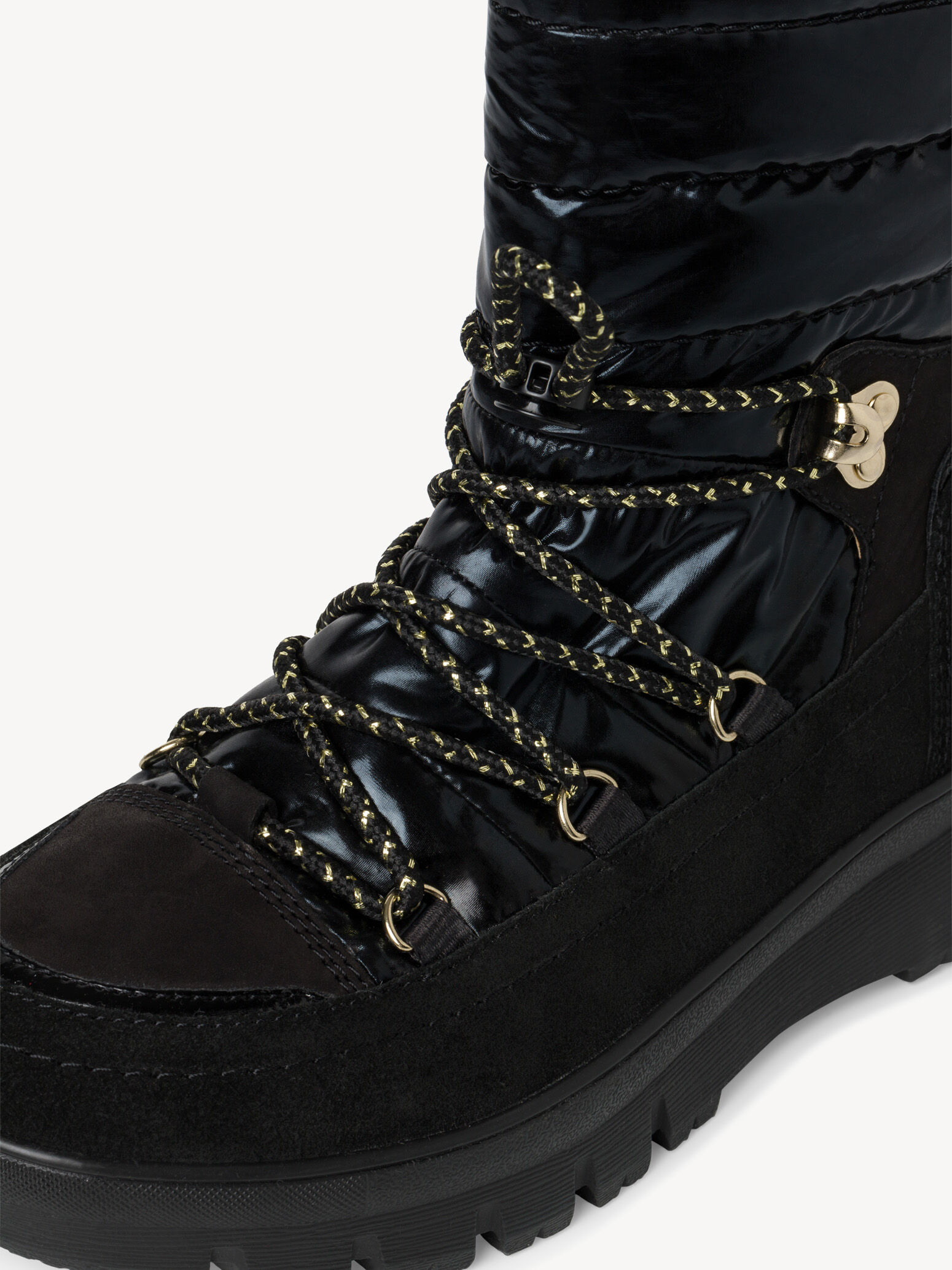 Bottine en cuir - noir