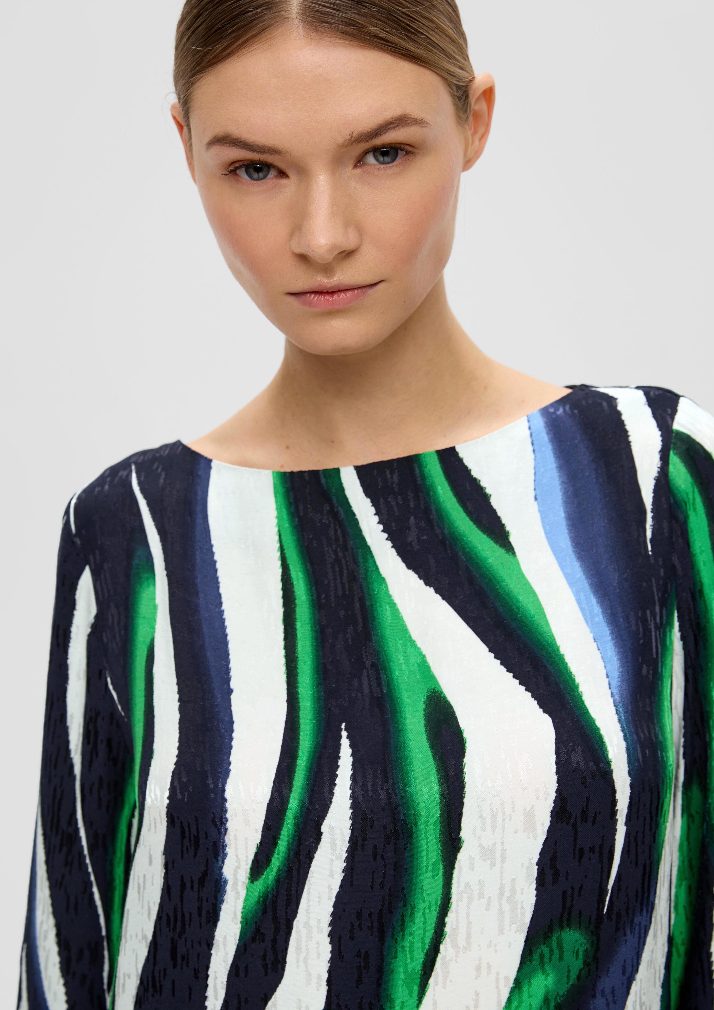 Bluse mit seitlich geschlitztem Saum  2142693-59A2