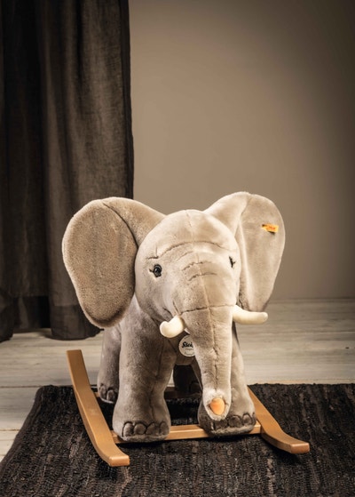 Schaukeltier Trampili Elefant, 70 cm, hellgrau