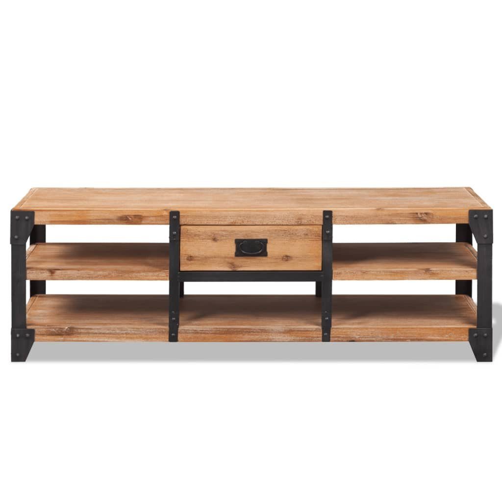 vidaXL Wohnzimmer-Set 3-tlg. Wohnzimmermöbel-Set Akazienholz Massiv, (3-St)