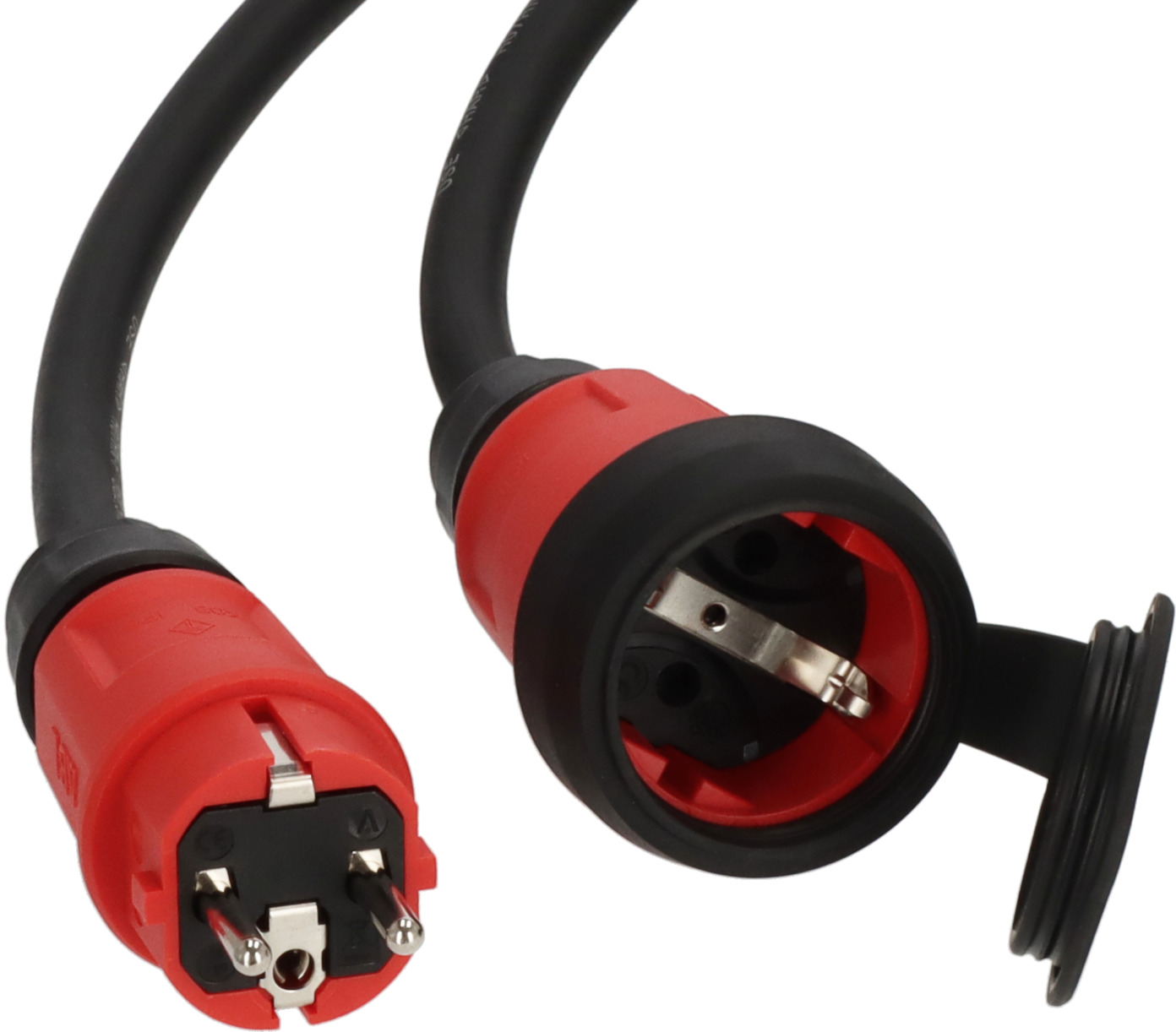 Extensão elétrica profissional Brennenstuhl 9162250110 VN 2200 IP44, 25m, preta, H07RN-F 3G2.5