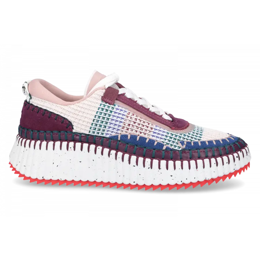 Chloé - Sneaker low NAMA Baumwolle - blau