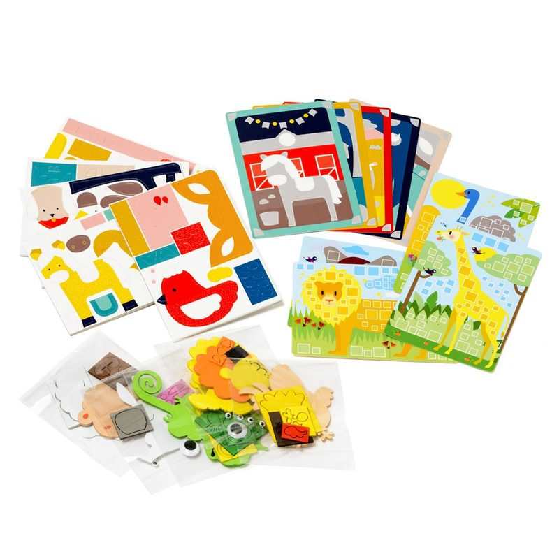 Atelier Grand coffret multi-activités animaux en folie Oxybul