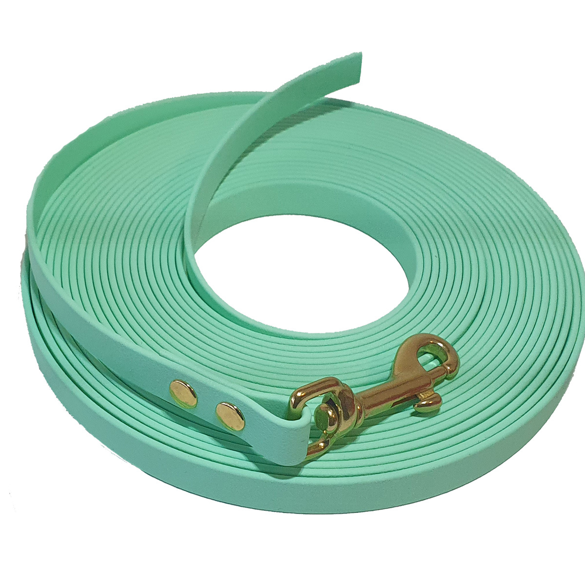 bio-leine Hundeleinen bio-leine 15-25 kg Biothane Schleppleine seegrün 15 m