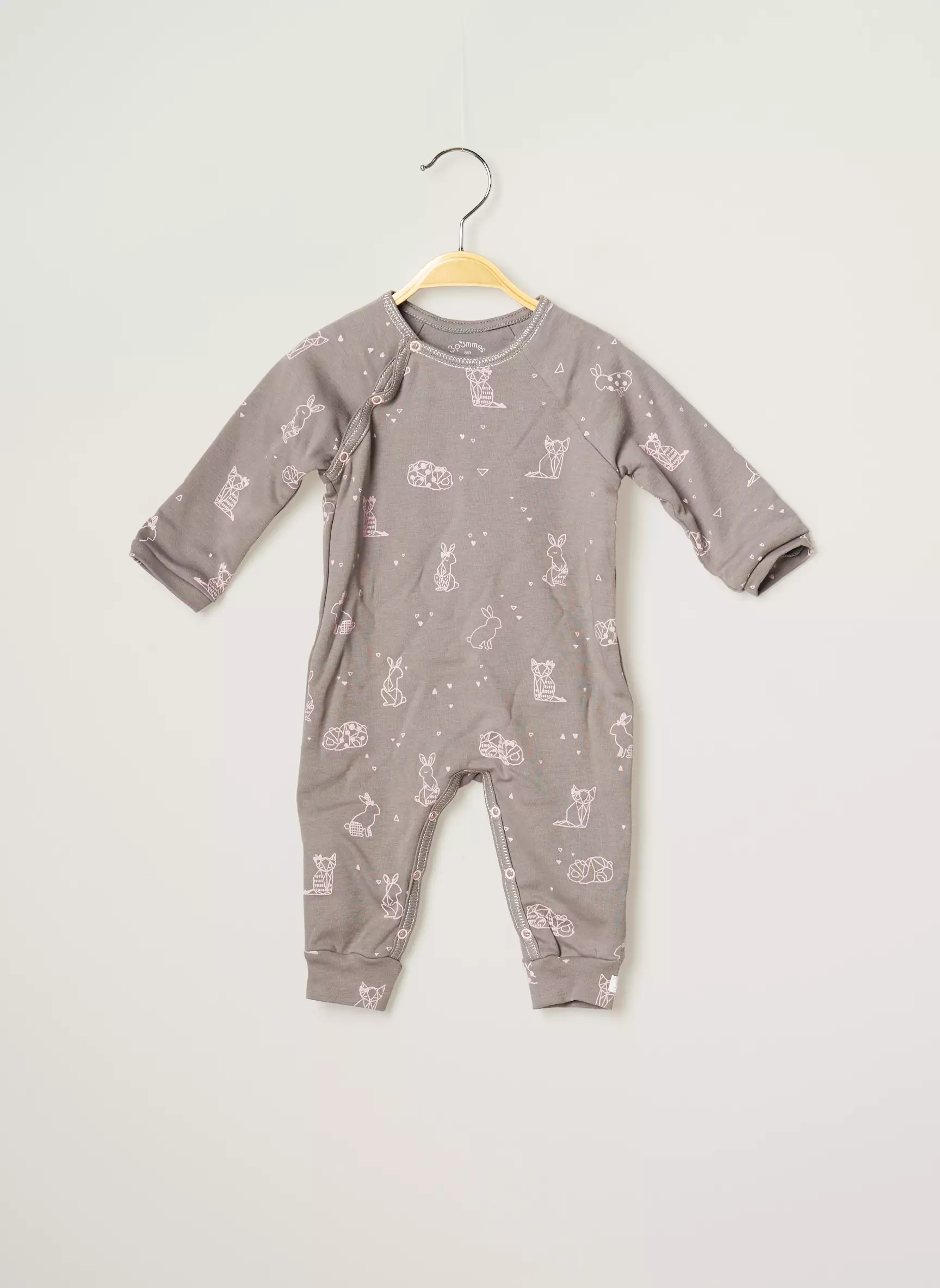 3 Pommes Combinaisons 1 Enfant couleur gris
