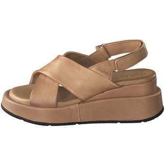 Mjus Plus Keilsandale in beige