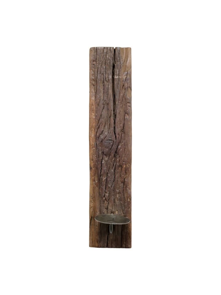 Chic Antique Grimaud Wandkerzenhalter aus Holz in natur günstig kaufen