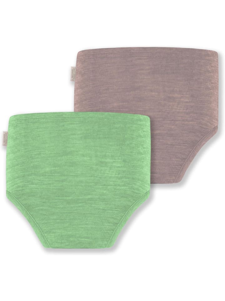 Normani Outdoor Sports 2er Pack Baby Merino Windelhose Tokoroa in Rosa/Grün günstig kaufen