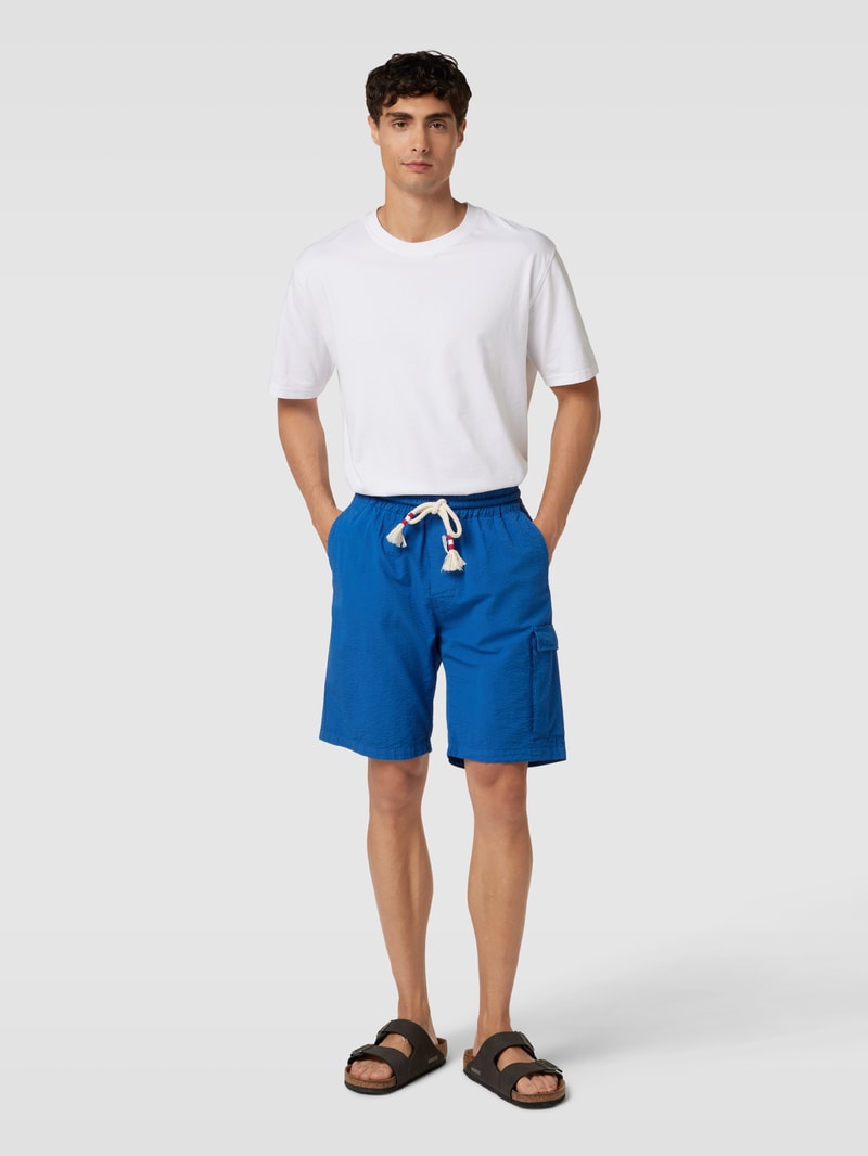 Bermudas mit Streifenmuster Modell 'MARSEILLE' in marineblau