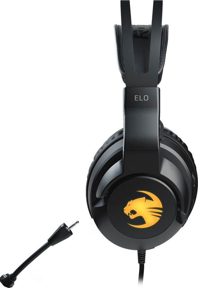 ROCCAT Elo 7.1 USB - Surround-Sound RGB PC Gaming-Headset (Mikrofon abnehmbar, Rauschunterdrückung)