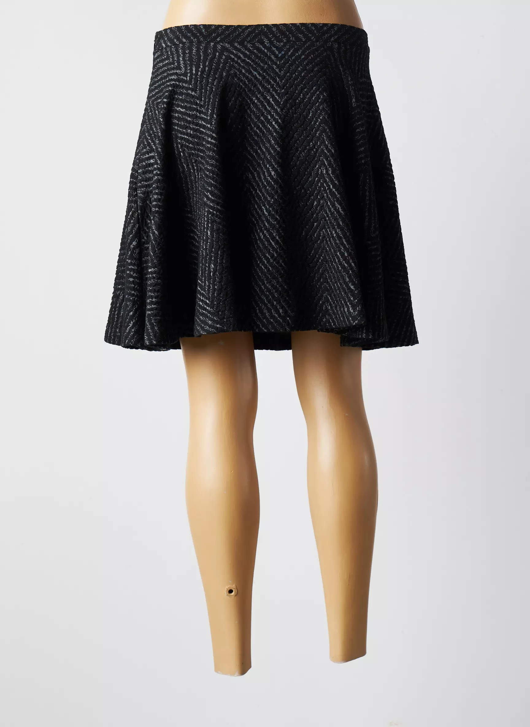 Blanc Boheme Jupes Courtes Femme couleur noir
