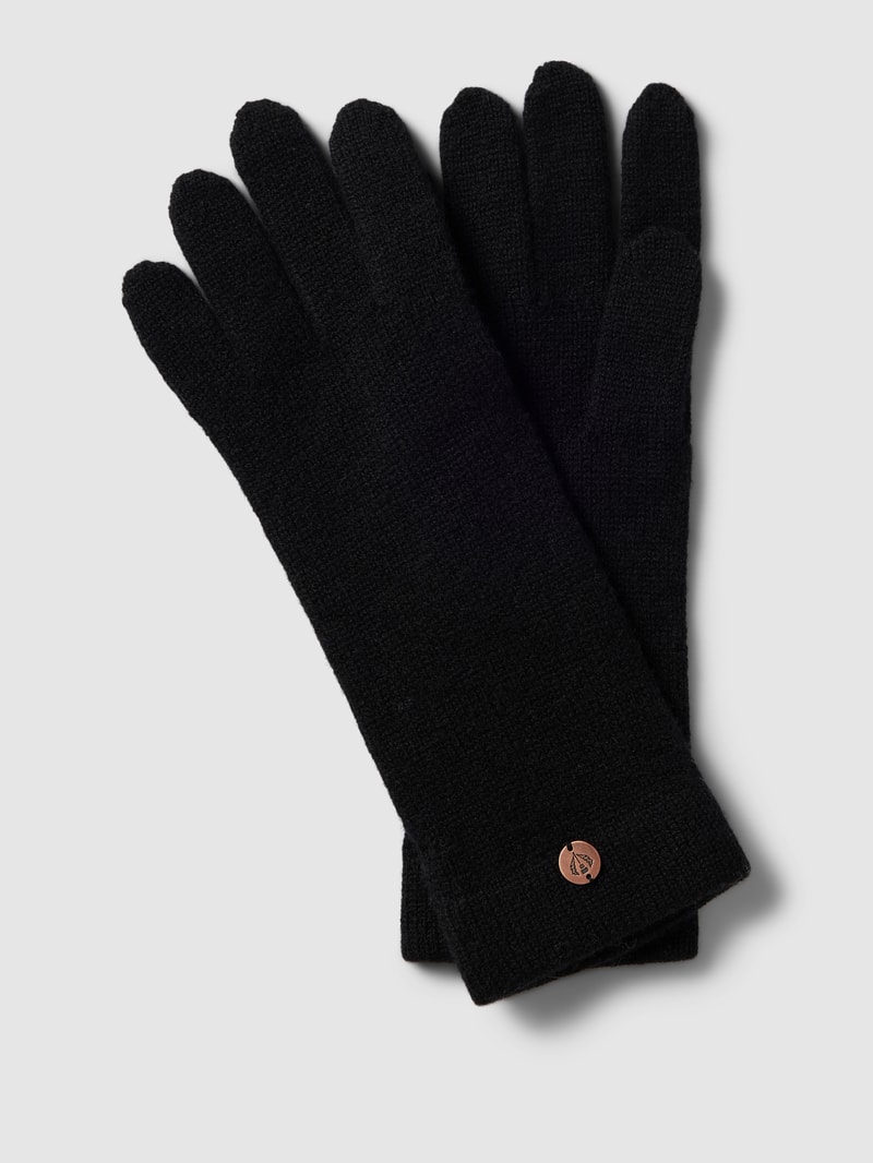 Handschuhe aus Kaschmir in schwarz