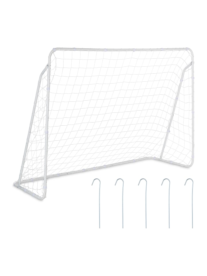 relaxdays Fußballtor in Weiß - (B)217 x (H)153 x (T)75 cm günstig kaufen onesize