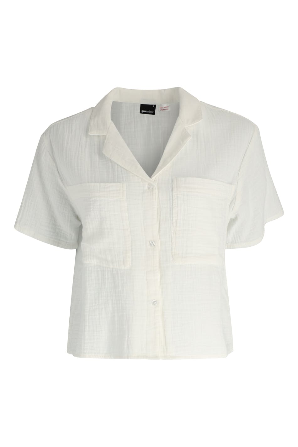 Gauze pyjamas shirt