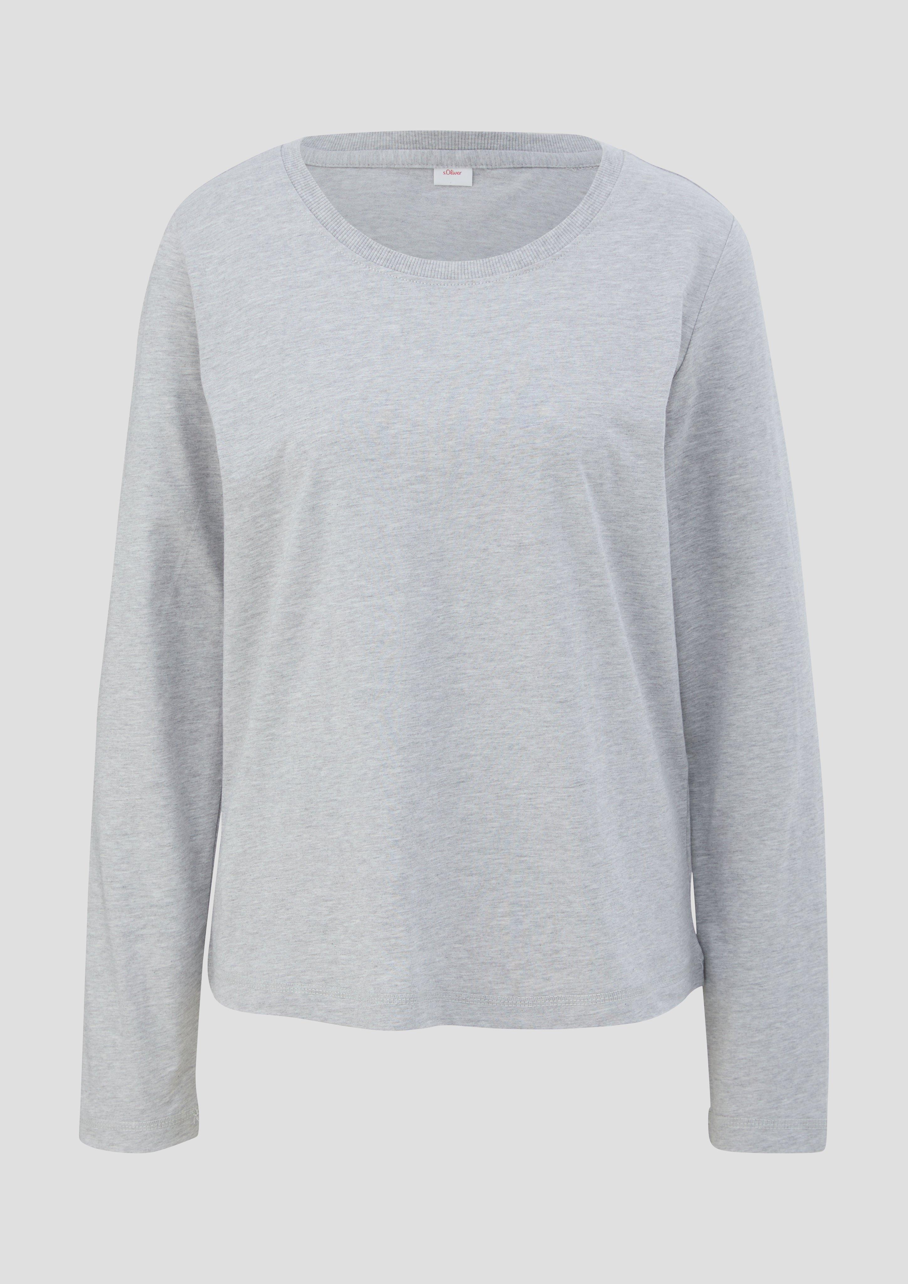 Pyjama Langarmshirt aus Viskose-Baumwollmix  6009001-9000