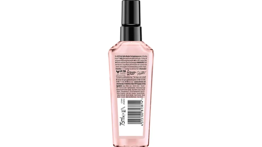 SCHWARZKOPF GLISS KUR Anti-Spliss 2-in-1 Kur Anti-Spliss Wunder 75ml 75 ml