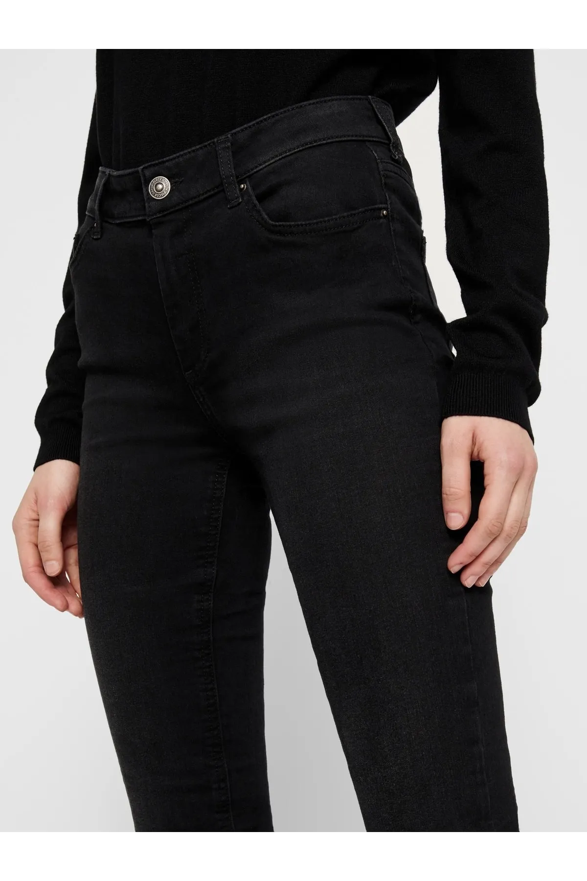 PIECES  Jeans - Schwarz - Skinny