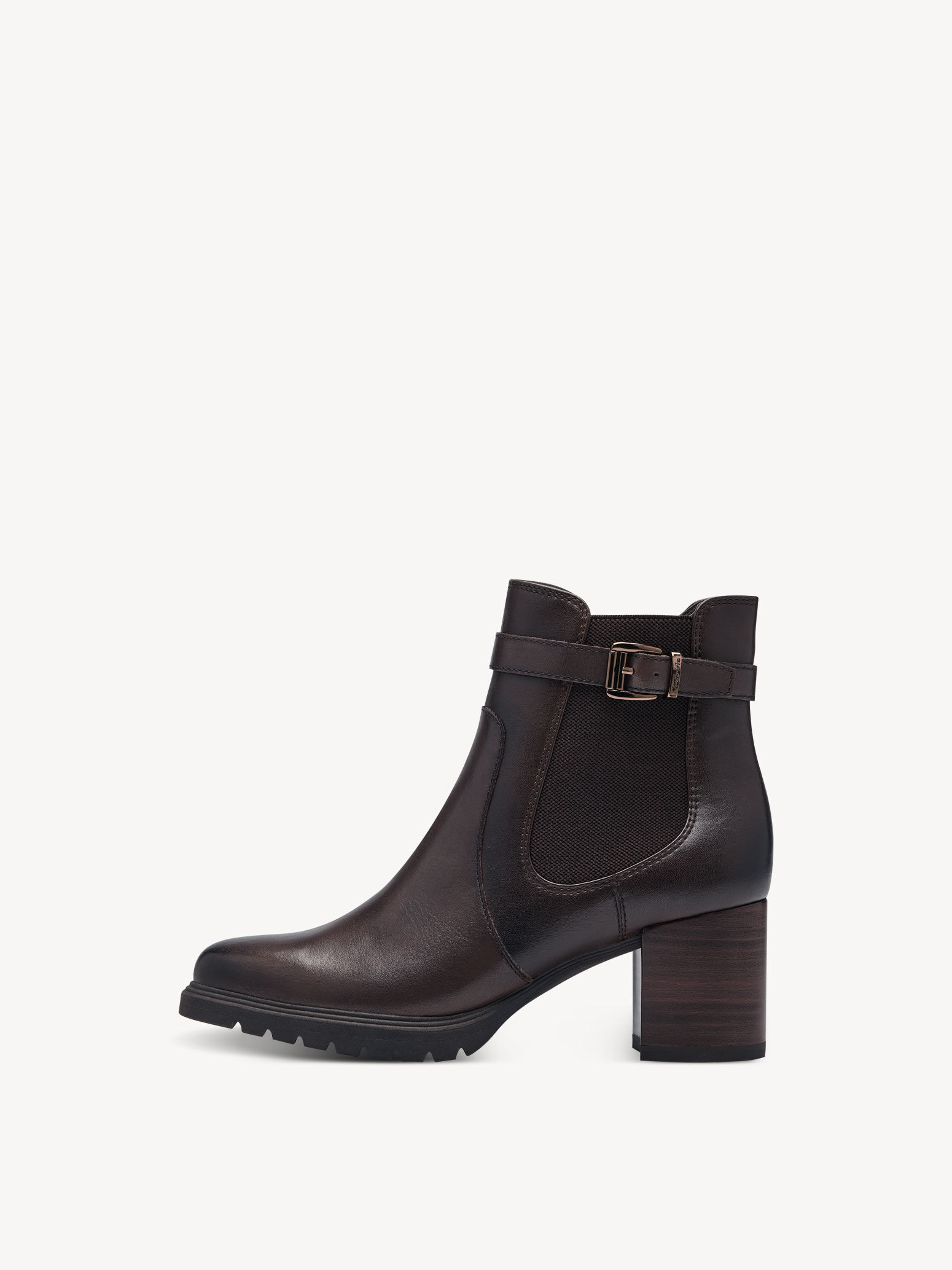 Bottine en cuir - marron