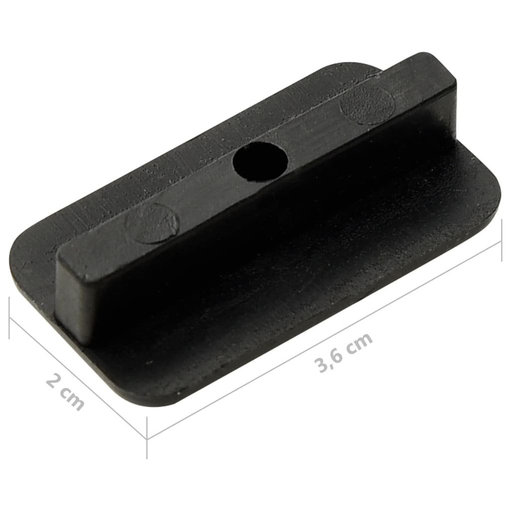 Teppichboden Terrassenclips mit Schrauben 200 Stk. Kunststoff Edelstahl 304, vidaXL