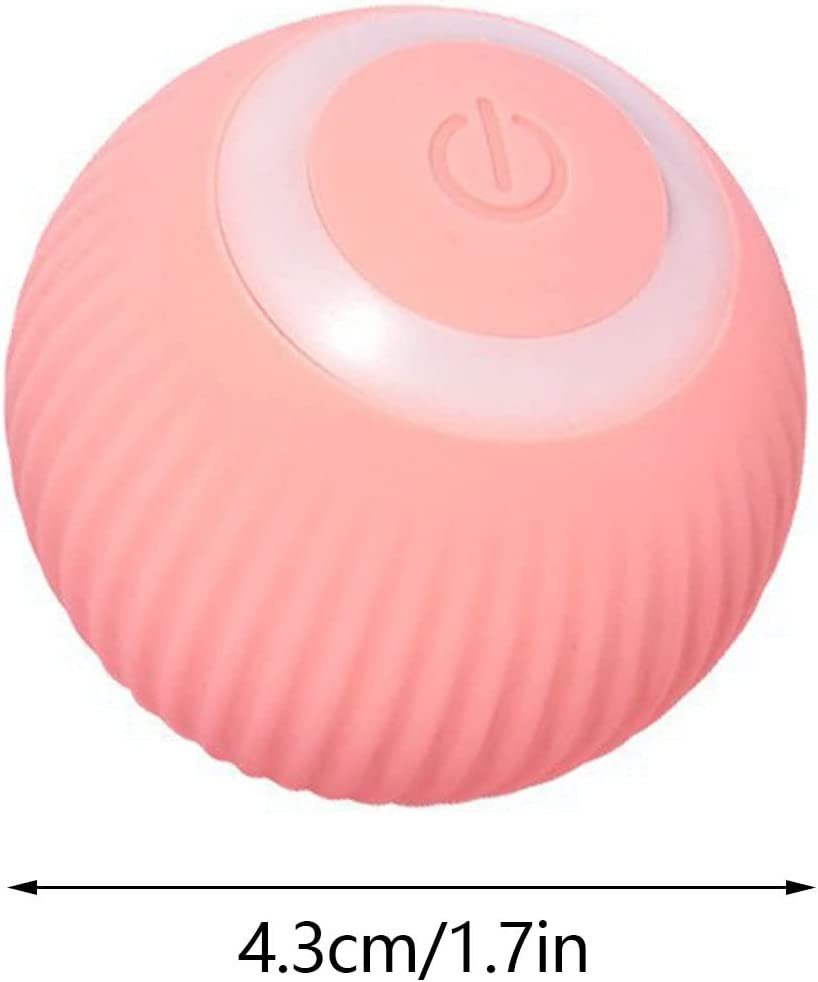 Tier-Intelligenzspielzeug Interaktives Katzenspielzeug Ball, Katzenball mit LED-Licht, USB Wiederaufladbares, 360° Selbstdrehender Elektrisch Ball für Katzen